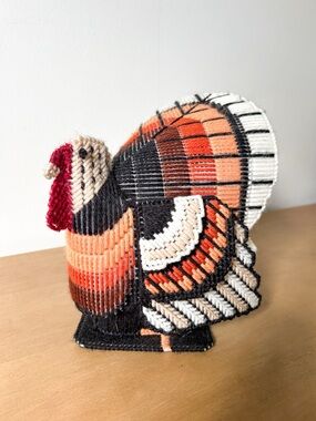 Vintage Needlepoint Turkey